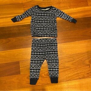 Old Navy Kids Hanukkah Hanukah Chanukkah Pajama Set in Navy and White